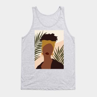 Boho Black Woman Portrait Tank Top